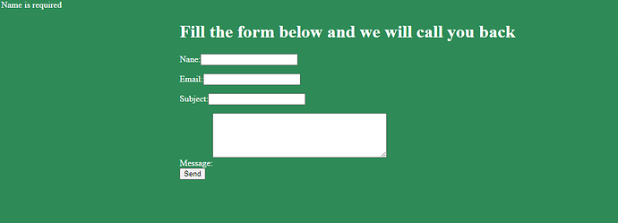 This is contact form